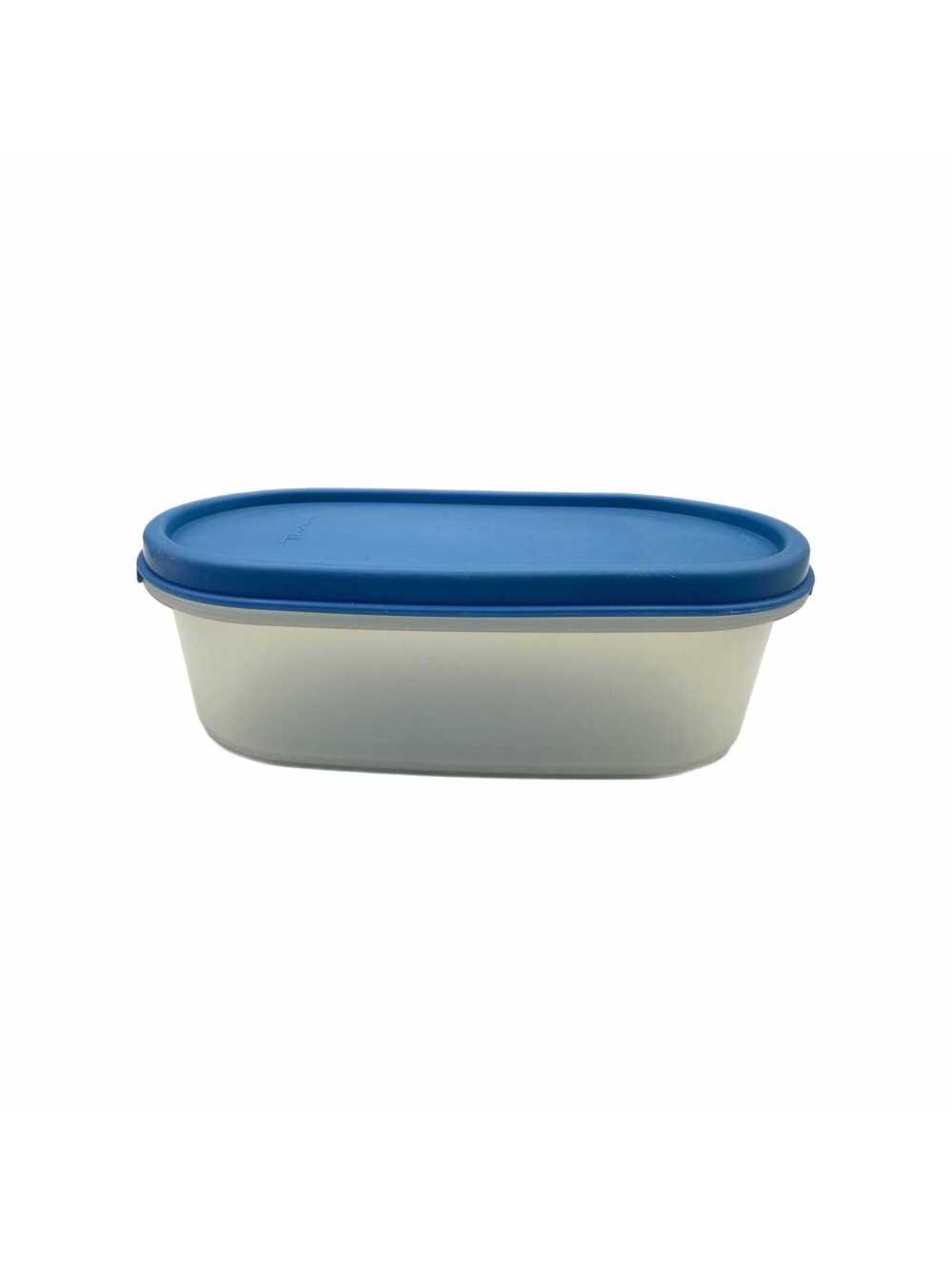 Vintage Tupperware 2 Cups Blue Modular Mates Storage Container